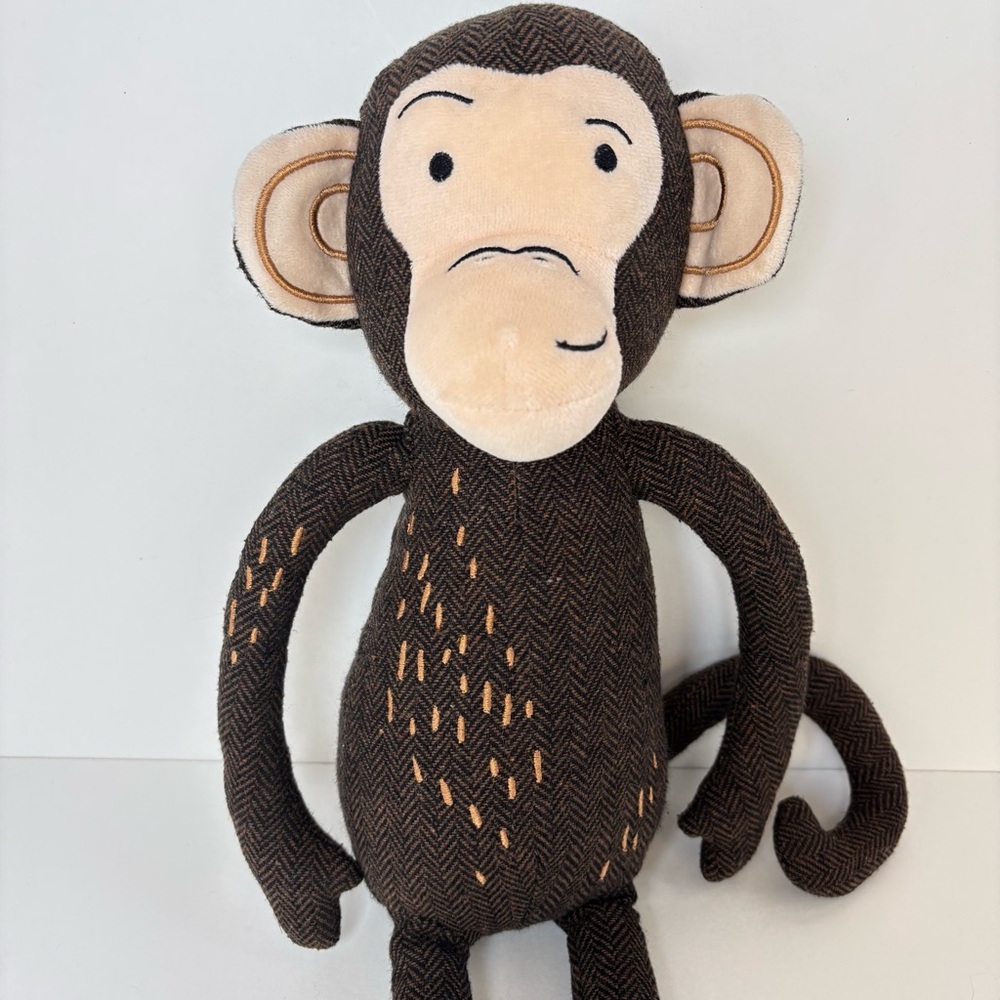 Pillow Fort Brown Figural Plush Monkey Throw Pillow Toy Target
